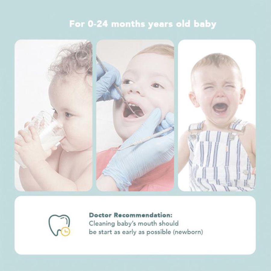Sakumini Baby Oral Cleaner Pembersih Area Mulut Bayi Putih