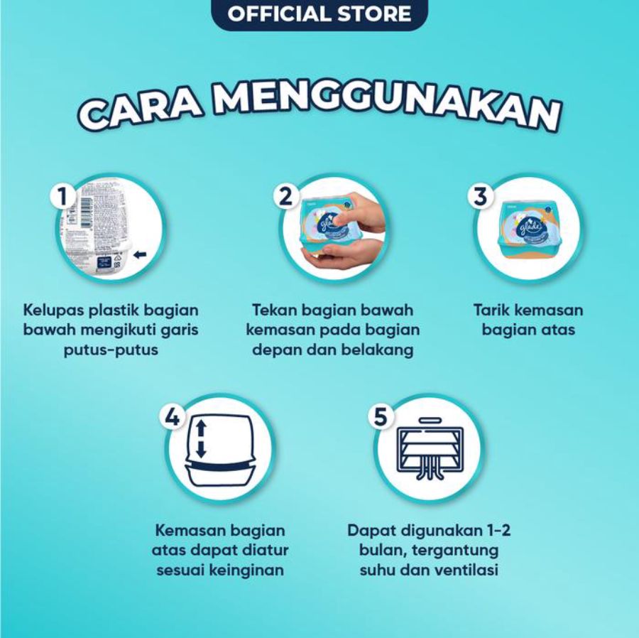 Glade Scented Gel Ocean Escape Pengharum Ruangan