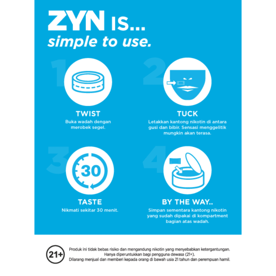 ZYN by Sampoerna Lemon Lime Mini Dry Medium Stregth 3mg 15pcs