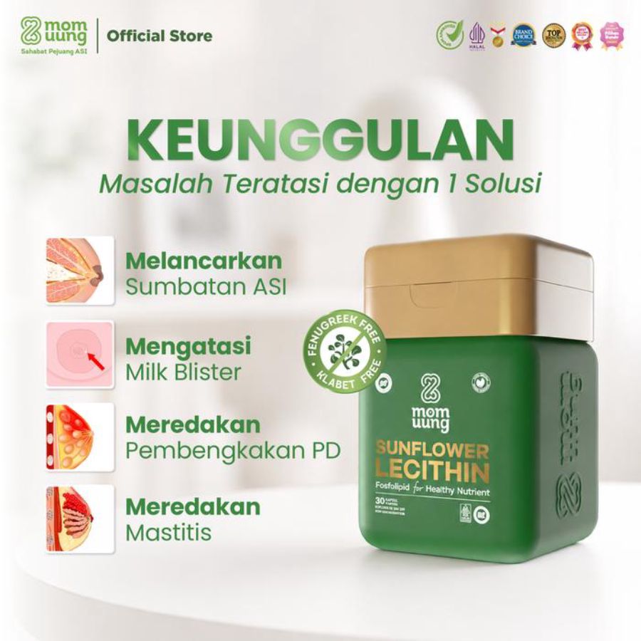 Mom Uung Sunflower Lecithin Suplemen Ibu Menyusui