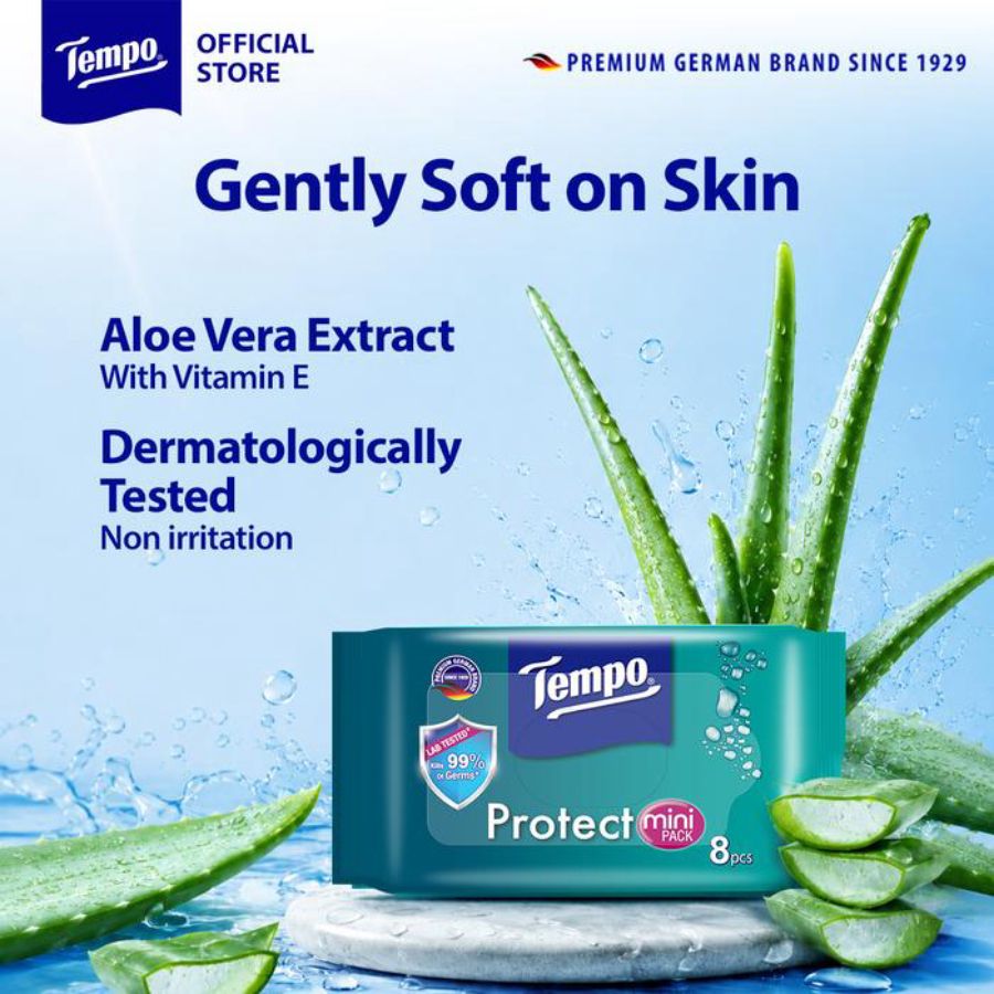 Tempo Protect Mini Wet Wipes