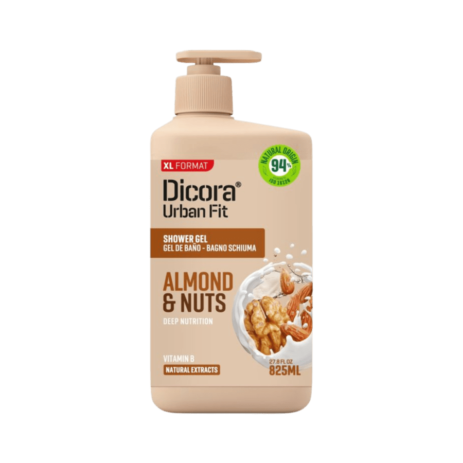 Dicora Urban Fit Almond & Nuts Vitamin B Shower Gel Bottle