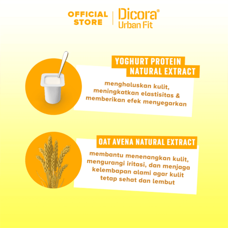 Dicora Urban Fit Yogurt & Oat Avena Protein Shower Cream Bottle