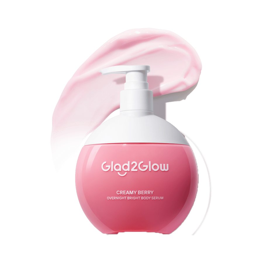Glad2Glow Creamy Berry Overnight Bright Body Serum 180ml