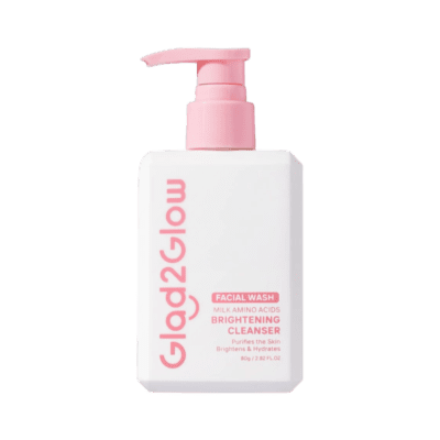 Glad2Glow Milk Amino Acid Brightening Cleanser Facial Wash