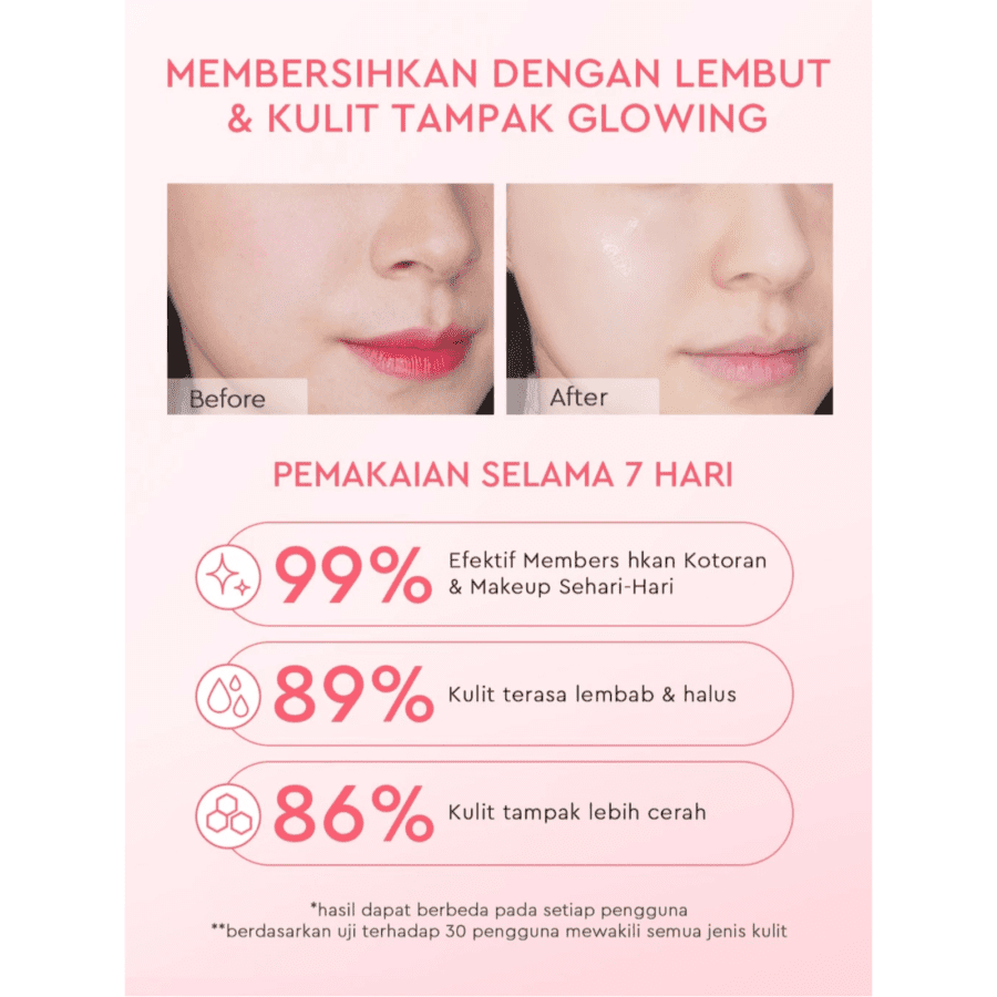 Glad2Glow Milk Amino Acid Brightening Cleanser Facial Wash 80gram