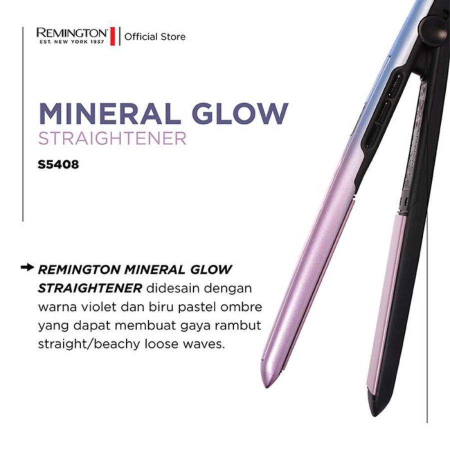 Remington Catokan Pelurus Rambut Mineral Glow S5408
