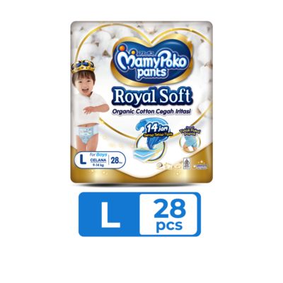 MamyPoko Royal Soft For Boys Pants Diapers L28