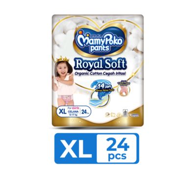 Mamypoko Royal Soft Girls Pants Diapers XL24