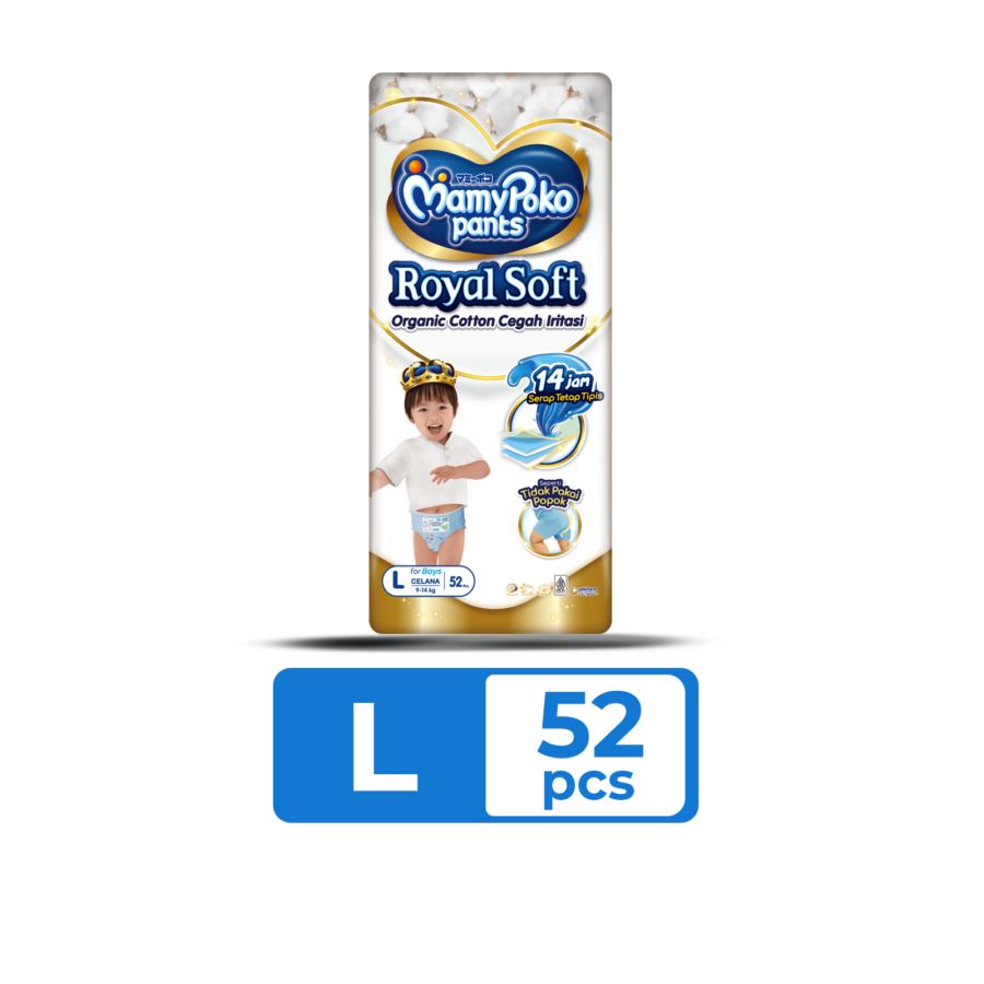 MamyPoko Royal Soft For Boys Pants Diapers L52 1pack