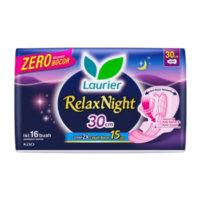 Laurier Relax Night Wing 30cm Pembalut Kewanitaan