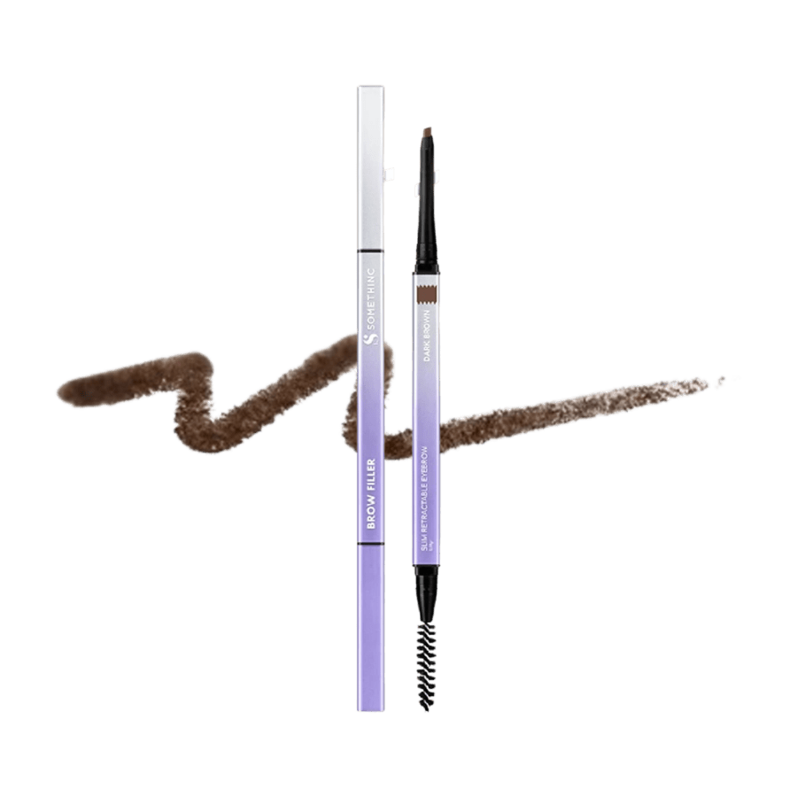 Somethinc Brow Filler Slim Retractable Dark Brown Eyebrow Pencil