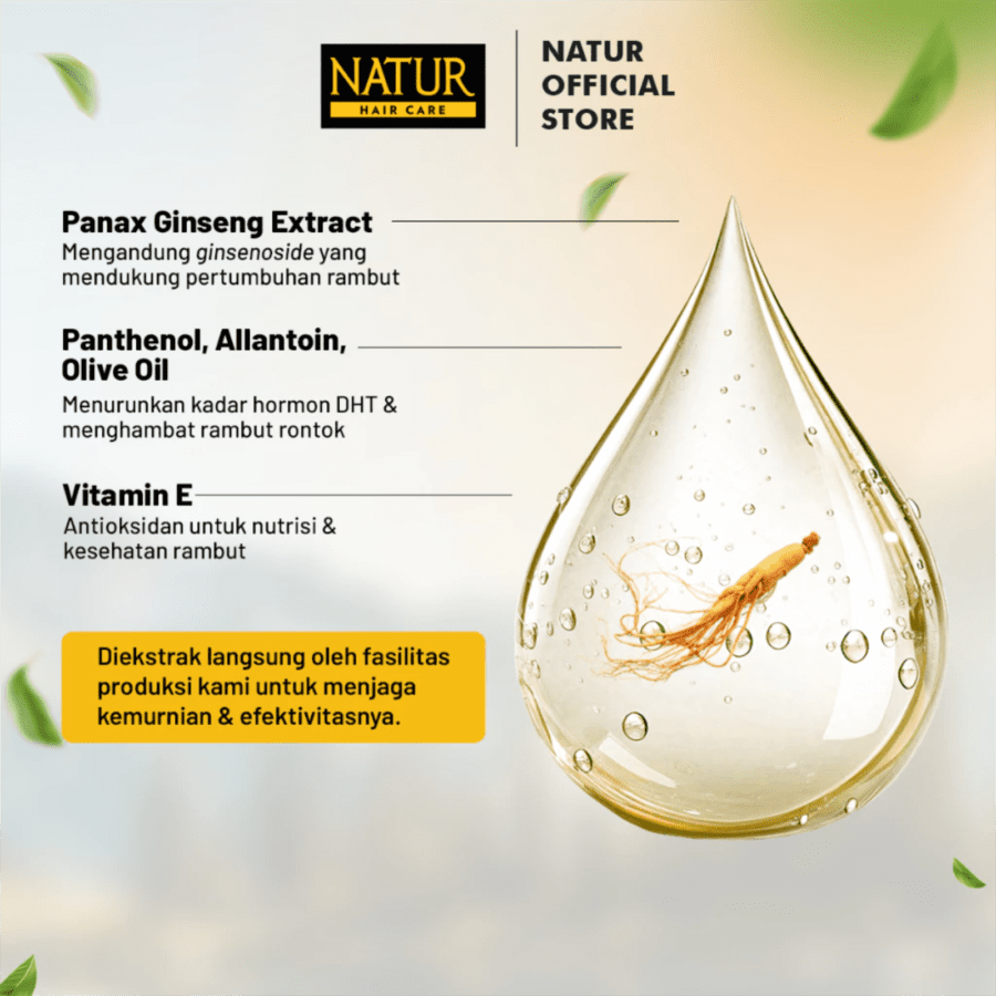 Natur Ginseng Extract & Vitamin E Hair Vitamin Spray