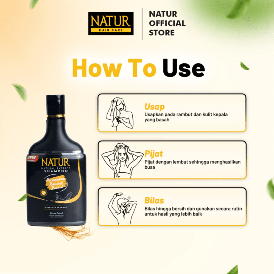 Natur Ginseng Extract Anti Hairfall Shampoo