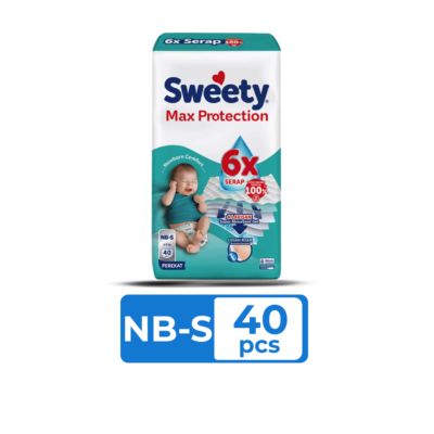 Sweety Max Protection - Silver Upgrade Tape Diapers NB-S40