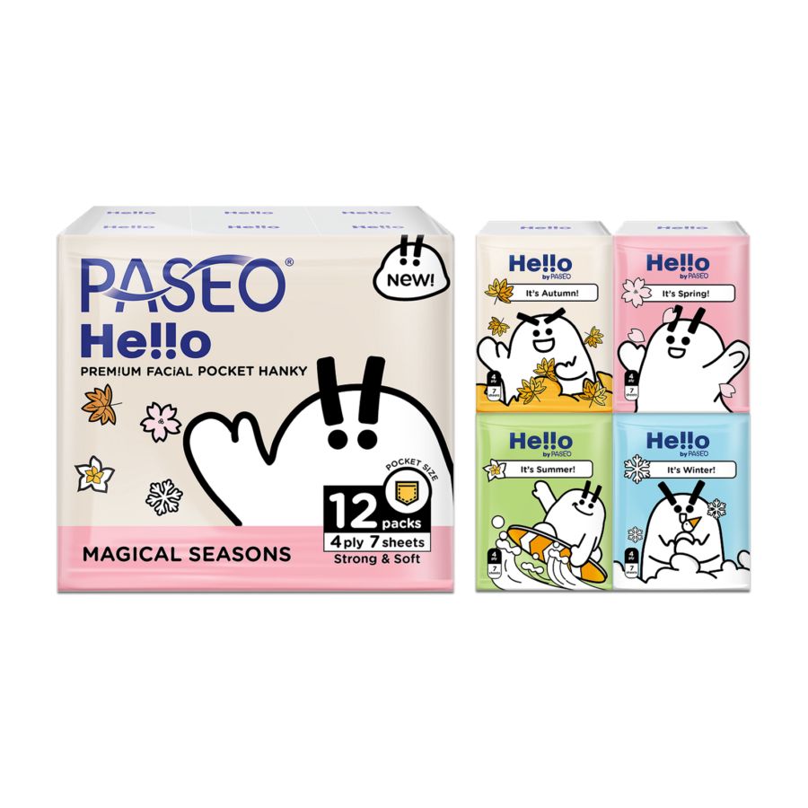 Paseo Hello Premium Facial Hanky Pocket Tisu Wajah