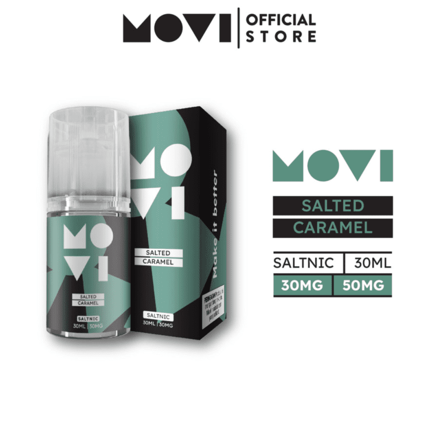 Movi Salted Caramel Saltnic E-Liquid Rokok Elektrik 30mg