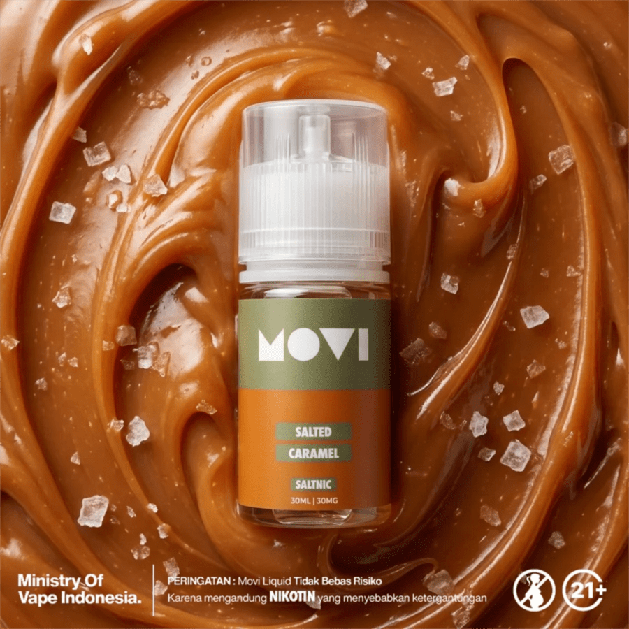 Movi Salted Caramel Saltnic E-Liquid Rokok Elektrik 30mg