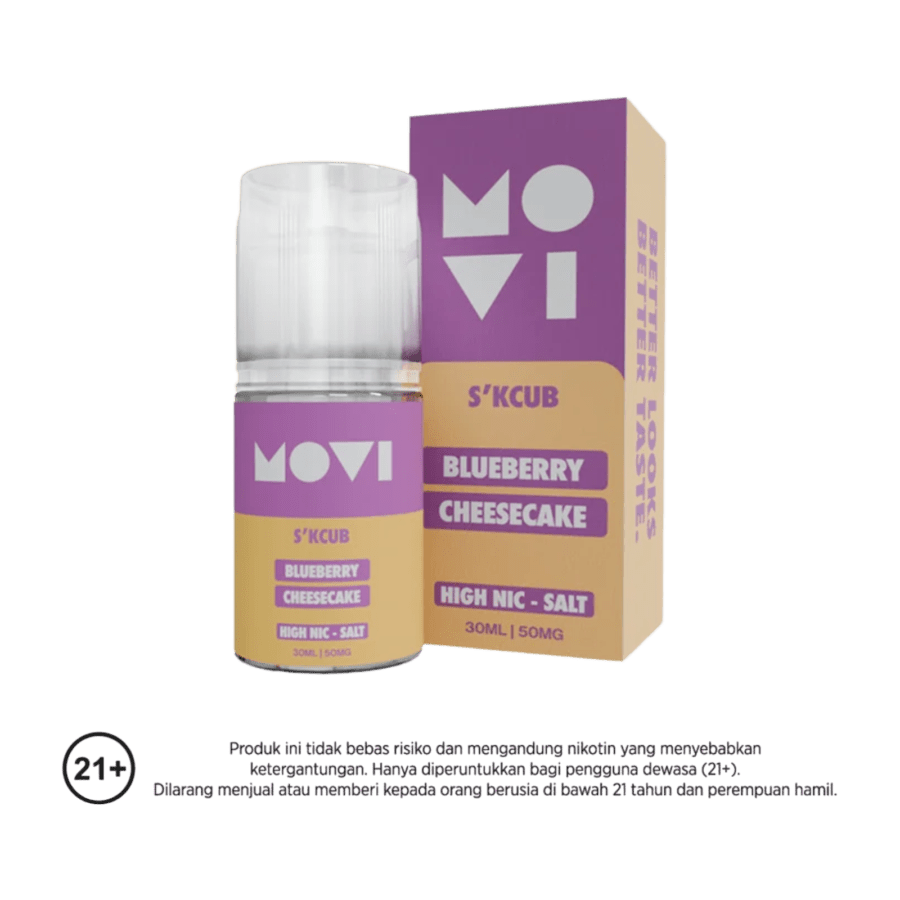 Movi Skcub Blueberry Cheese Cake Saltnic E-Liquid Rokok Elektrik 30mg
