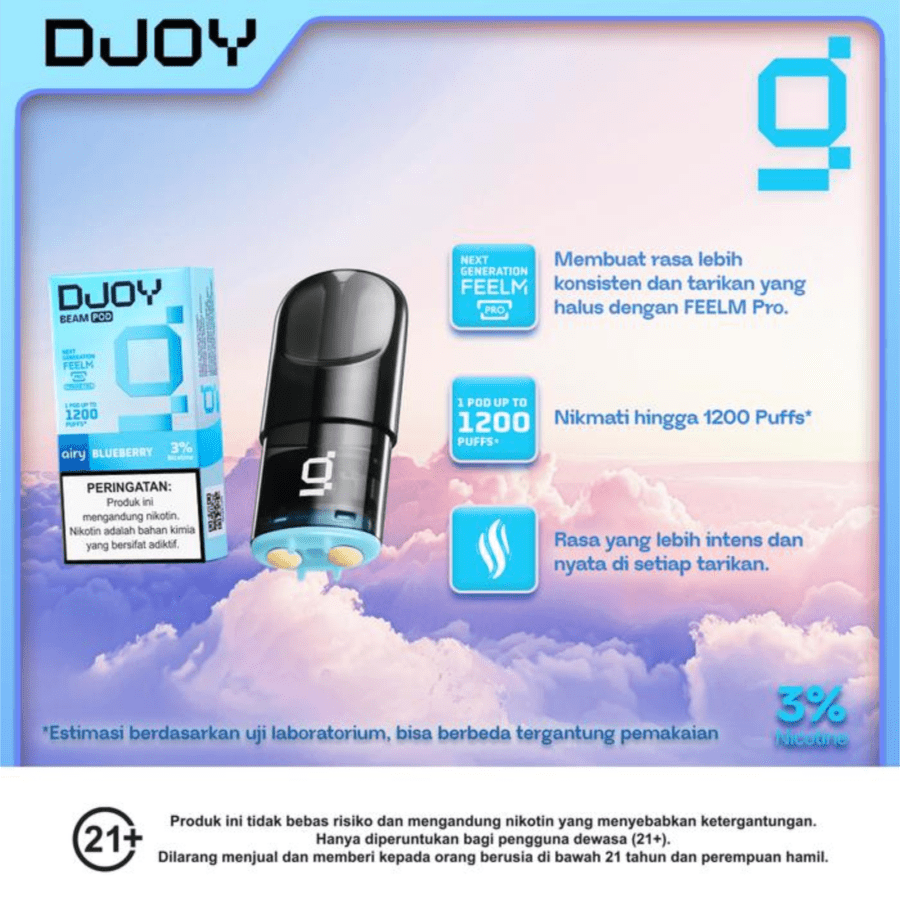 Djoy Beam Pod Airy Blueberry Rokok Elektrik
