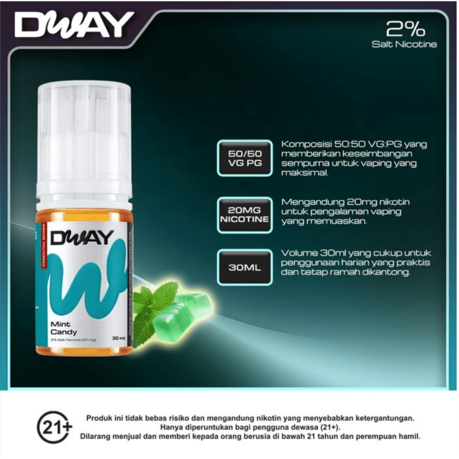 Dway Liquid Mint Candy Rokok Elektrik