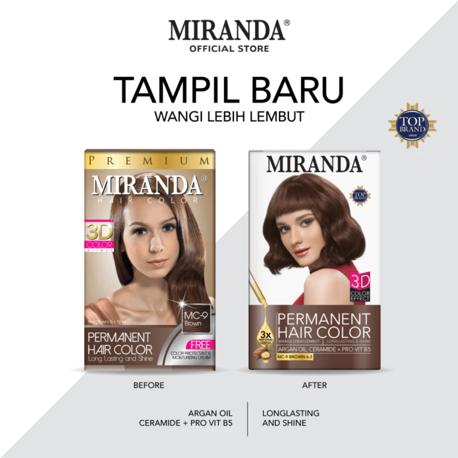 Miranda Hair Care MC9 Brown Creme Hair Colour 1pcs