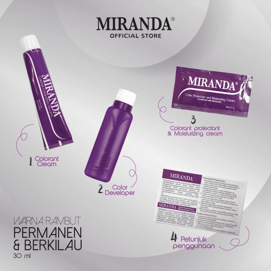 Miranda Hair Care MC9 Brown Creme Hair Colour 1pcs