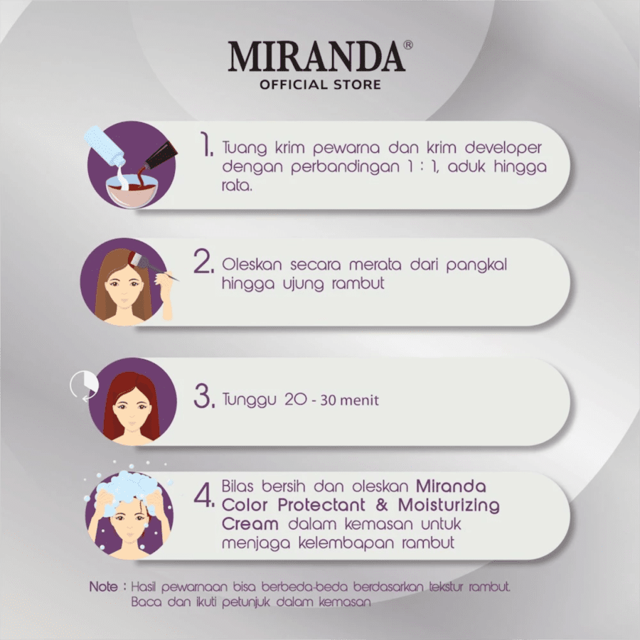 Miranda Hair Care MC9 Brown Creme Hair Colour 1pcs