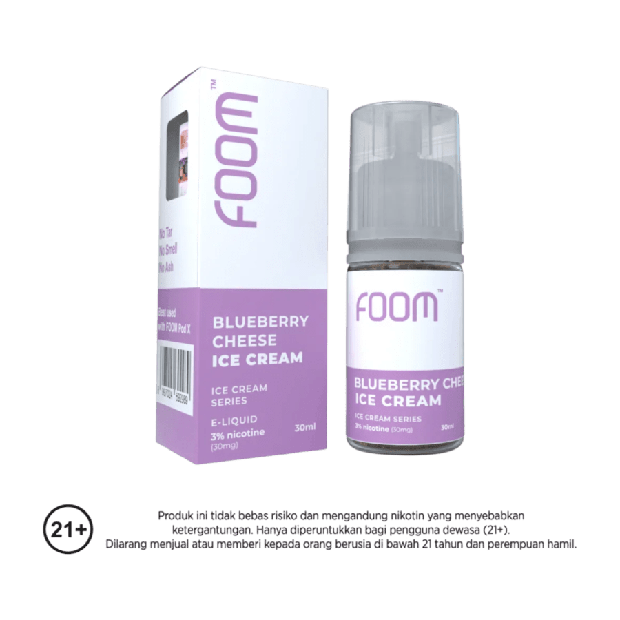Foom Liquid Blueberry Cheese Ice Cream Rokok Elektrik