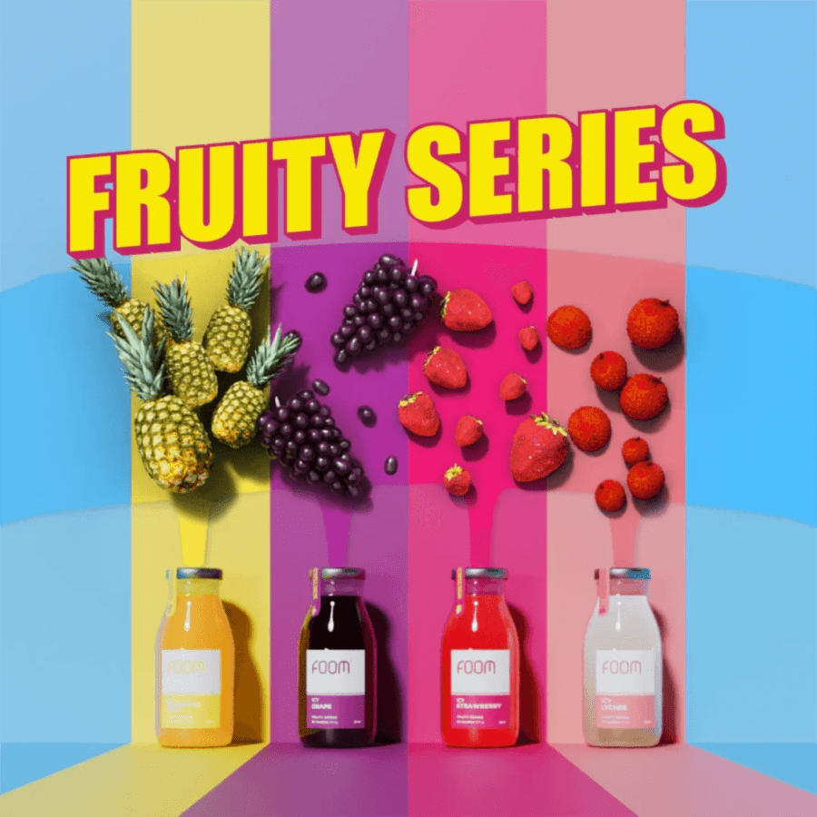 Foom Liquid Icy Strawberry Rokok Elektrik