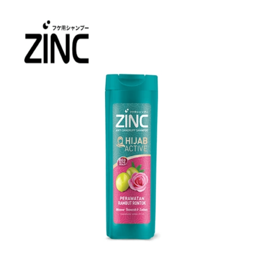 Zinc Hijab Active Perawatan Rambut Rontok Shampoo 340ml