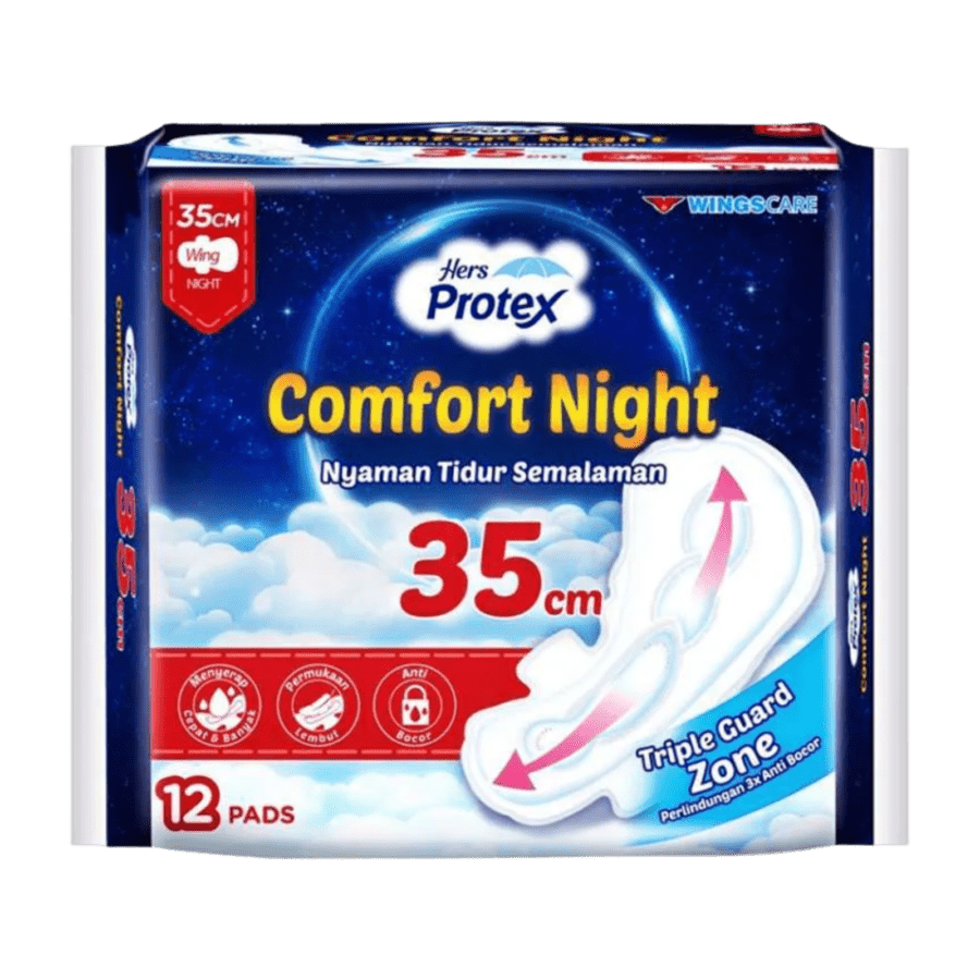 Hers Protex Daily Comfort Night Cinnamoroll 35 cm Pembalut Kewanitaan 12pads
