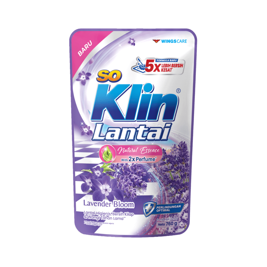 SoKlin Lavender Bloom Pembersih Lantai Pouch