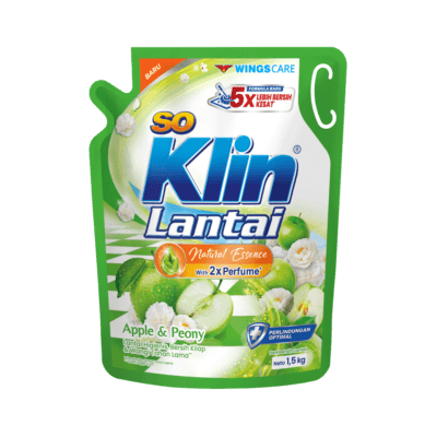 SoKlin Lantai Apple & Peony Pembersih Lantai Pouch