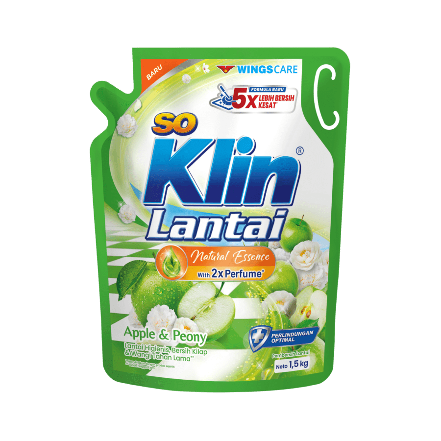 SoKlin Lantai Apple & Peony Pembersih Lantai Pouch