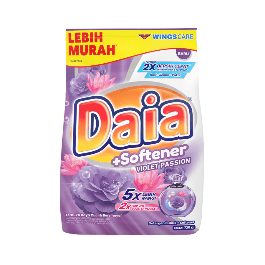 Daia Plus Softener Violet Passion Deterjen Bubuk 725gram