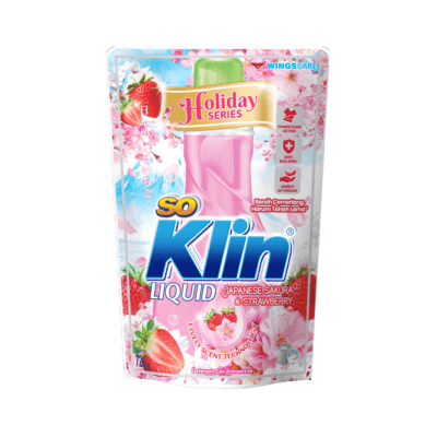 SoKlin Liquid Japanese Sakura & Strawberry Deterjen Cair