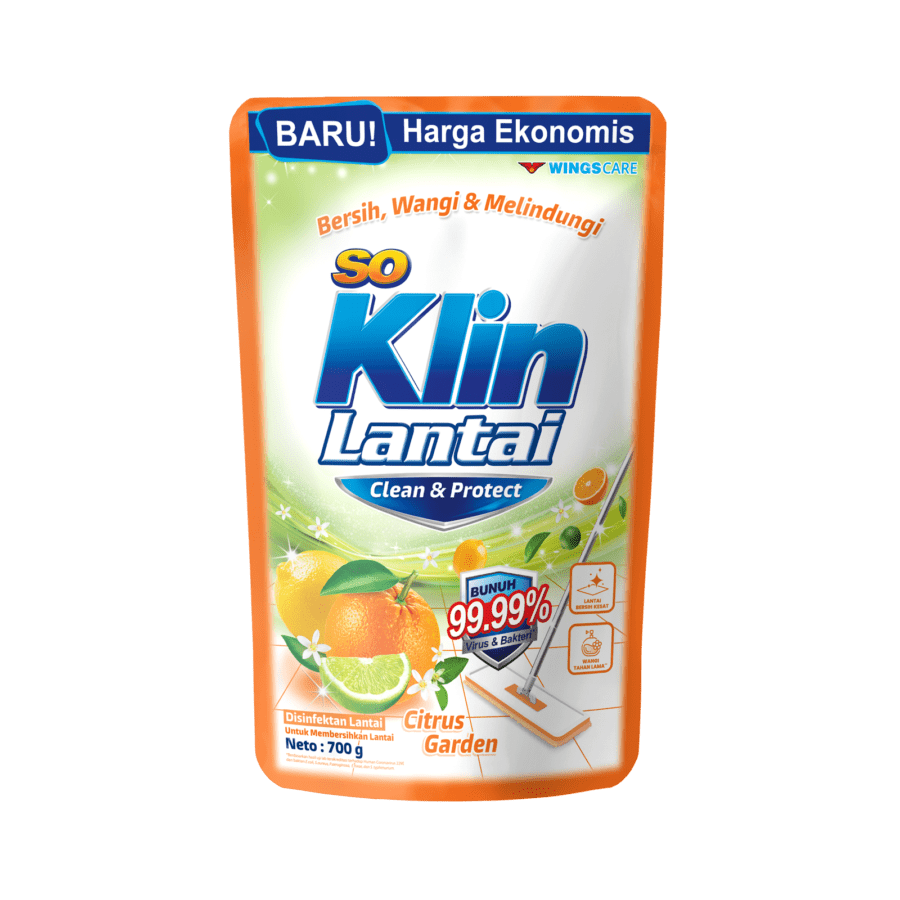 SoKlin Citrus Garden Pembersih Lantai Pouch