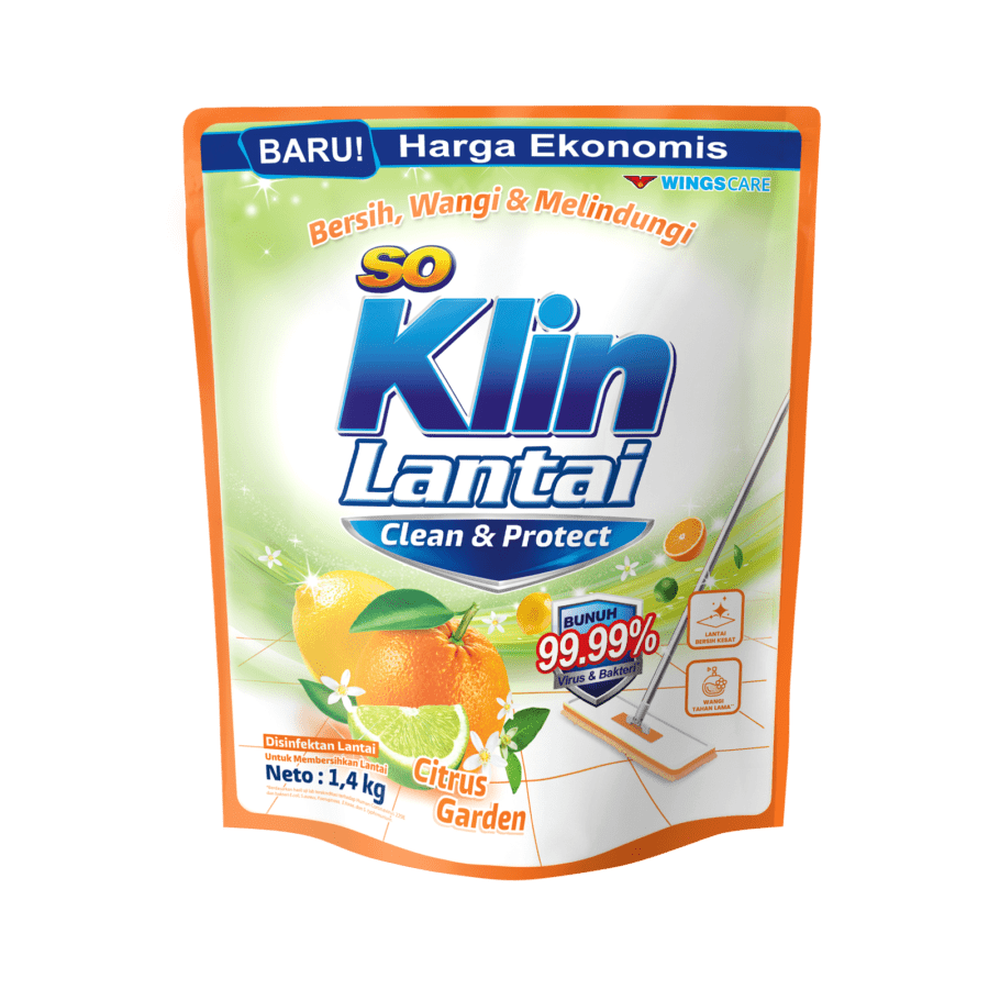 SoKlin Citrus Garden Pembersih Lantai Pouch