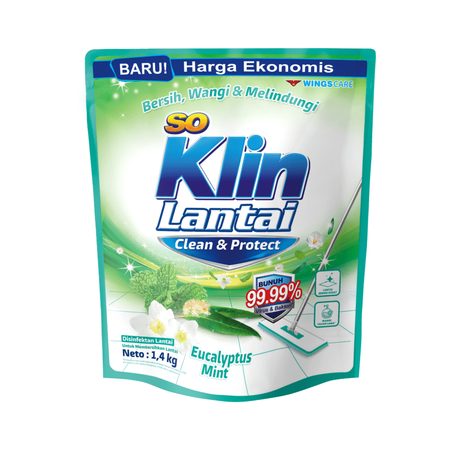 SoKlin Lantai Eucalyptus Mint Pembersih Lantai Pouch