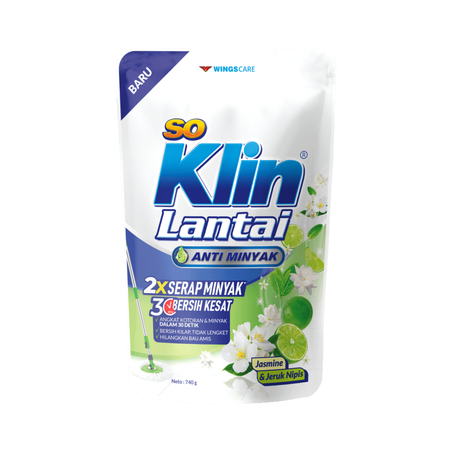 SoKlin Lantai Anti Minyak Jasmine & Jeruk Nipis Pembersih Lantai