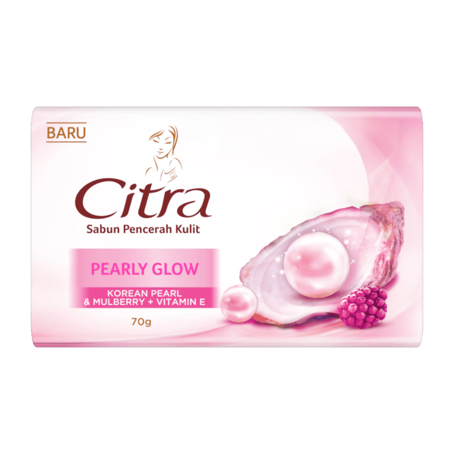 Citra Pearly Glow Korean Pearl & Mulberry + Vitamin E Sabun Batang 70gram