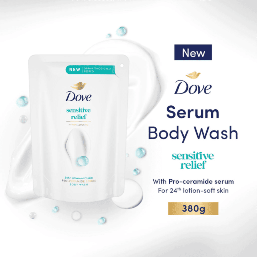 Dove Sensitive Relief Pro-Ceramide Serum Body Wash 400ml