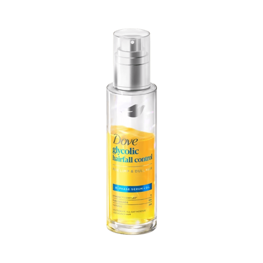 Dove Biphase Serum + Oil Glycolic Hairfall Control Serum Rambut 77ml