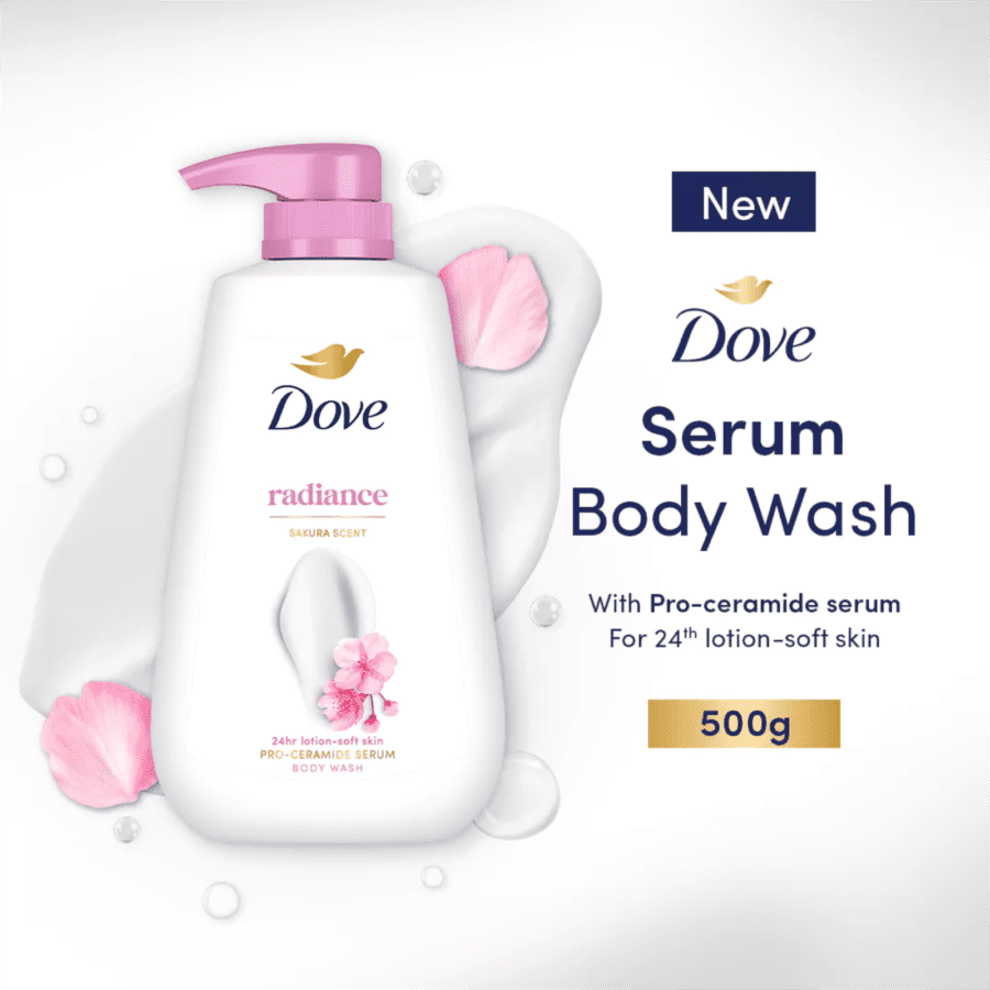 Dove Radiance Pro-Ceramide Serum Body Wash 500gram