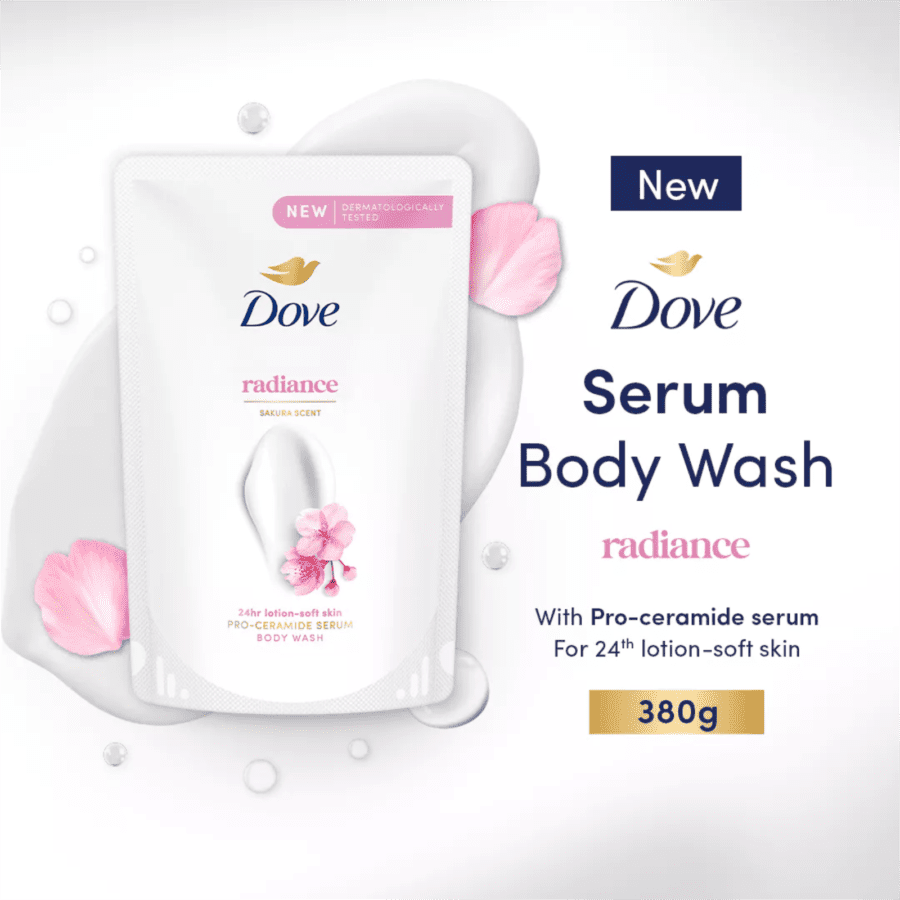 Dove Radiance Pro-Ceramide Serum Body Wash 380gram