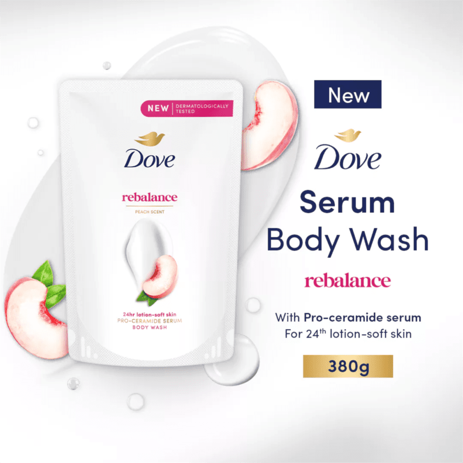 Dove Rebalance Pro-Ceramide Serum Body Wash 380gram