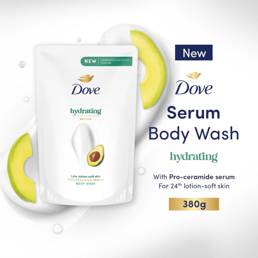 Dove Hydrating Pro-Ceramide Serum Body Wash 380gram