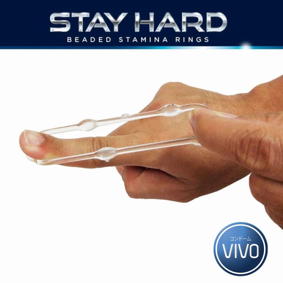 Vivo Stay Hard Original Silicon Beaded Stamina Rings 1pcs