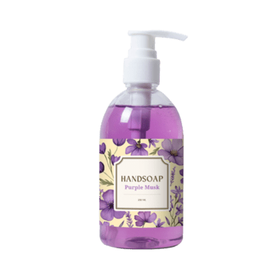 Purple Musk Handsoap A Basics Bottle